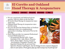 Tablet Screenshot of handtherapyandacupuncture.com